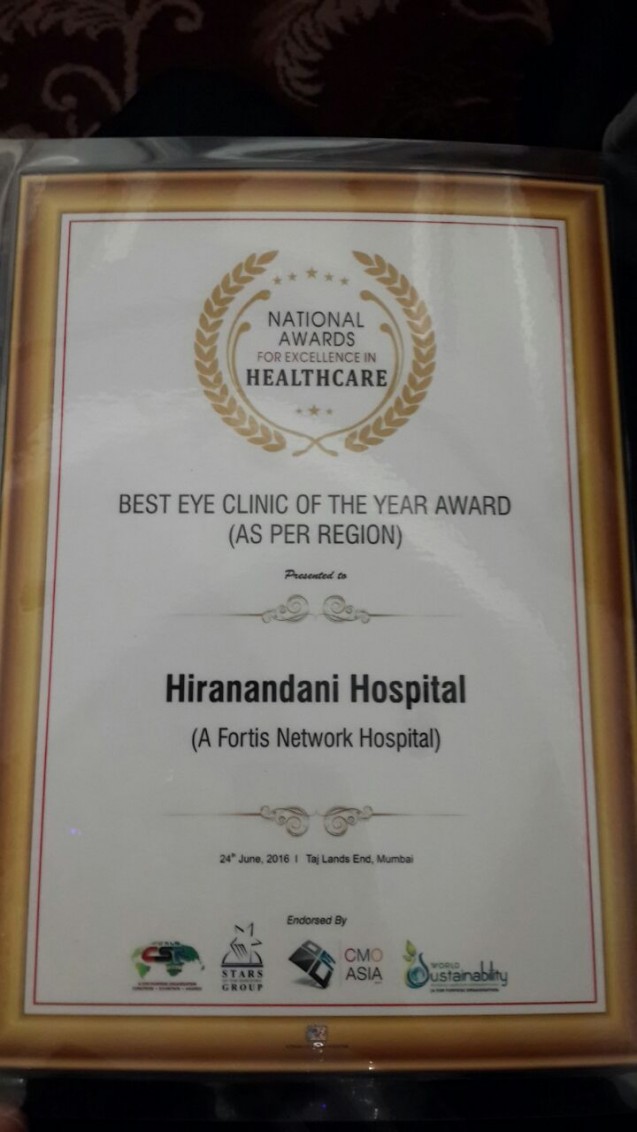 Best Eye Clinic of the year Award